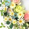 24” Artificial Daisy & Rose Wreath – Colorful Spring/Summer Floral Decor